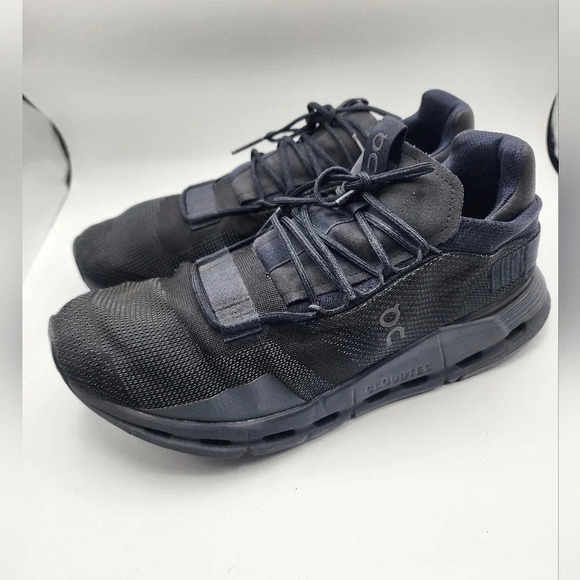 ON Cloudnova Men's Sneaker 11 in Black/Eclipse Gym Outdoors Running Athletic - Picture 4 of 13